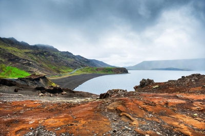 Kleifarvatn Lake photo location in Iceland